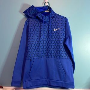 Mens blue Nike sweatshirt with hood